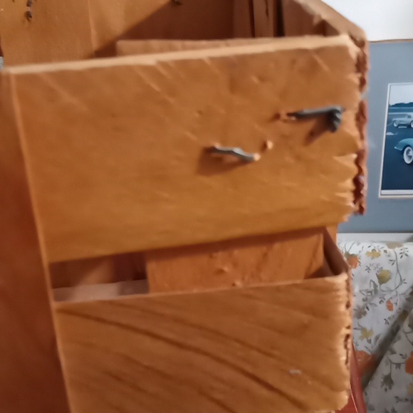 Longaberger wooden basket hand crafted. 16 x  7 x 8 inches. - Picture 9 of 13